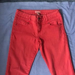 Forever 21 Pink Straight Leg Jeans